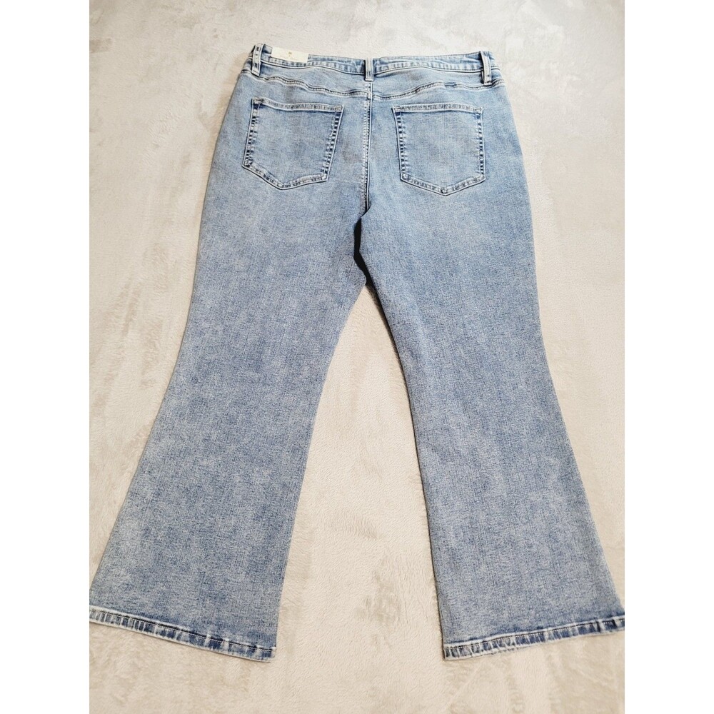 NWT Tommy Bahama Womens Jeans Size 16 Indigo Palms Mid-Rise Mini Bootcut Blue - Picture 14 of 16
